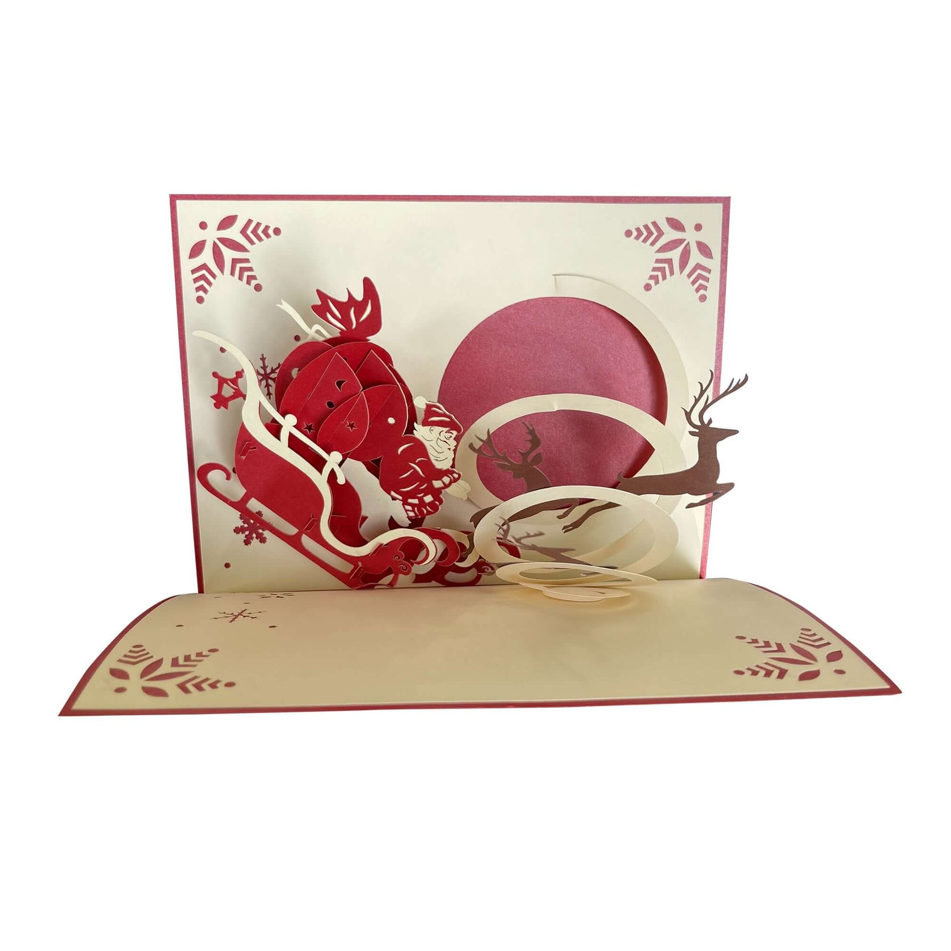 Magical Santa Sleigh Pop Up Card – Christmas Greeting
