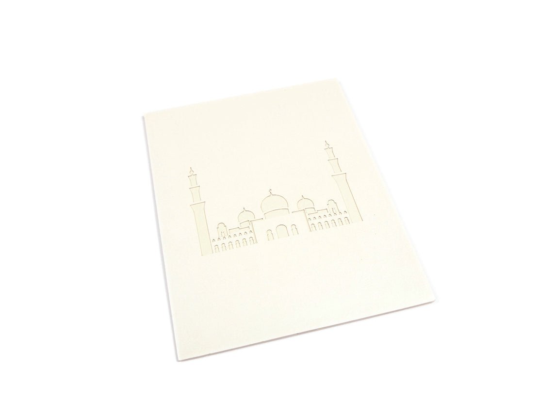 Sheikh Zayed Mosque UAE Landmark Pop Up Card