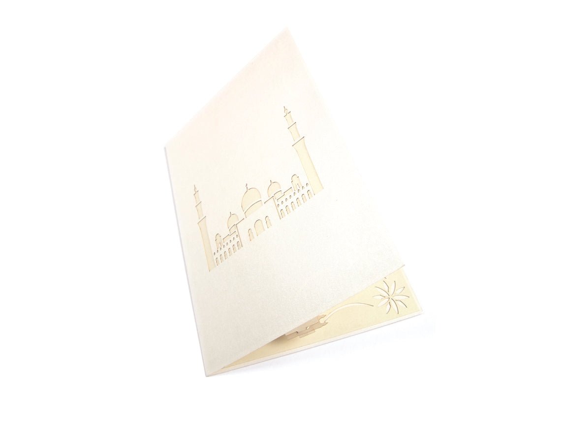Sheikh Zayed Mosque UAE Landmark Pop Up Card